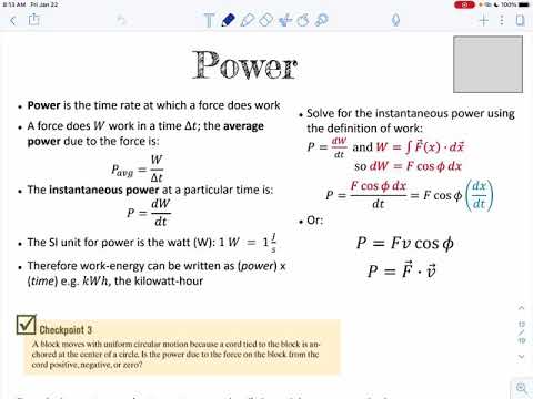 AP Physics S2 Week 3 Power Intro