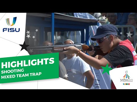 Shooting Mixed Team Trap Bronze and Gold medal match #Napoli2019