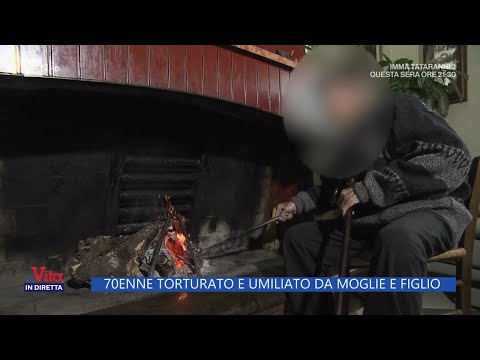 70enne torturato e umiliato da moglie e figlio - La Vita in Diretta 09/05/2023