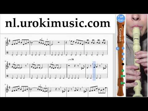 Blokfluit Leren Spelen (G.) The Pink Panther - Theme Song Tablatura Deel#2 um-i799