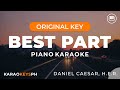 Best Part - Daniel Caesar, H.E.R. (Piano Karaoke)