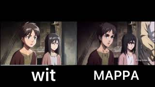 【進撃の巨人】wit VS MAPPA 比較  Attack on Titan