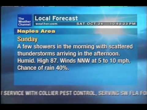 Naples WeatherStar XL - 10/24/09