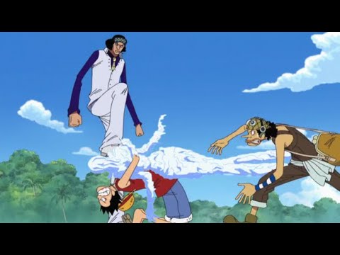 Luffy saves robin from aokiji, Luffy vs Aokiji (English Sub)