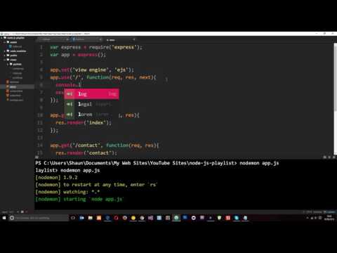 Node JS Tutorial for Beginners 28 Middleware Static Files