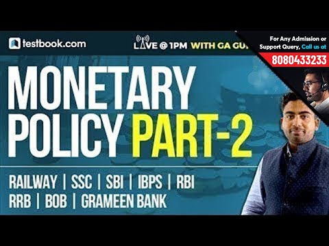 Monetary Policy Part II | GA Guru - Abhijeet Sir | Important GK Notes For SSC | Banking | RRB | SBI Video
