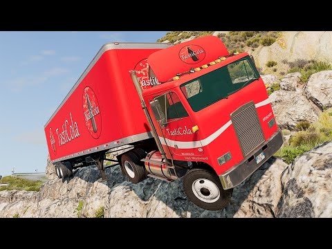 Cars vs Cliff Roads #7 - BeamNG DRIVE | SmashChan