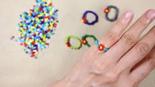 동백꽃반지 착용컷/동백이반지 미리보기/연예인반지/공효진반지/비즈반지만들기