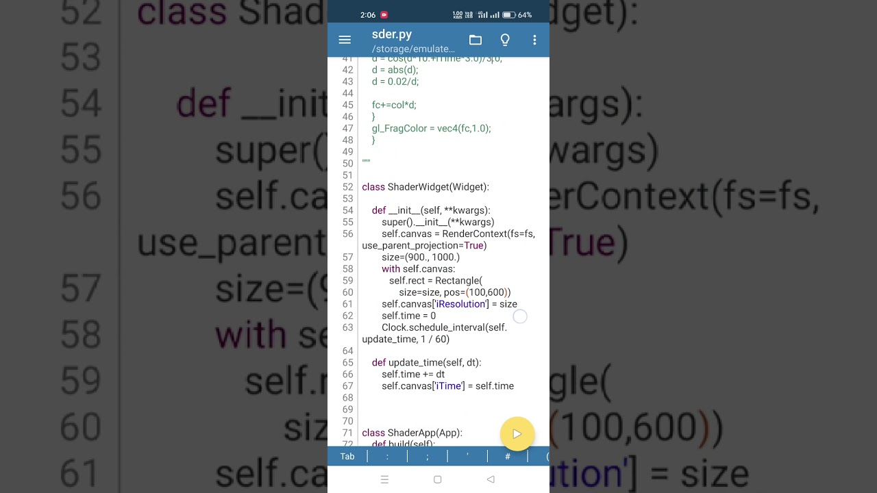 OpenGL Shader with Kivy Python #kivy #kivymd#glsl #opengl