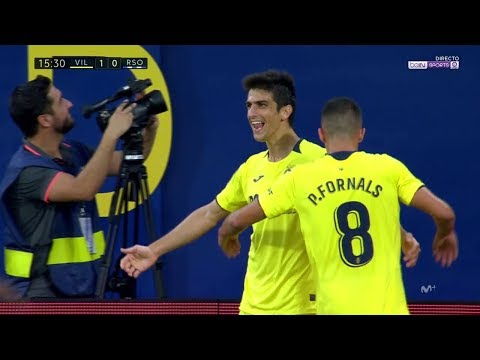 Golazo de Gerard Moreno en el Villarreal 1 - Real Sociedad 2 | Audio: Miguel Angel Roman 2018-2019