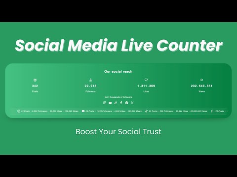 Social Media Live Counter