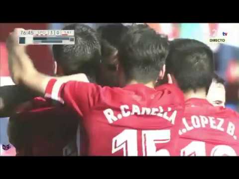 Scepovic [3-0] - Jª8: Real Sporting - Sevilla Atlético (esRadio Asturias)