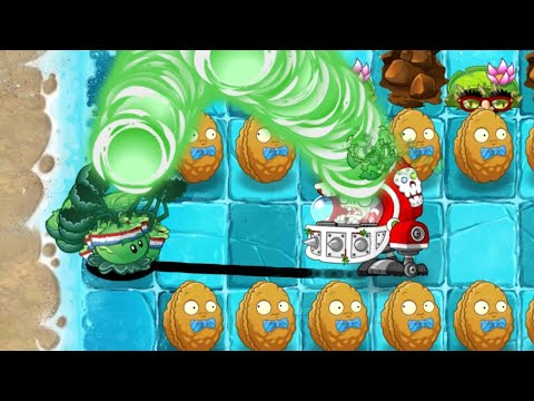 PvZ 2 Challenge - 100 Plant Max Level Vs Mecha Football Zombie Zombie 500000 HP