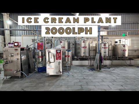 ICE CREAM PLANT 2000 LPH CAPACITY.