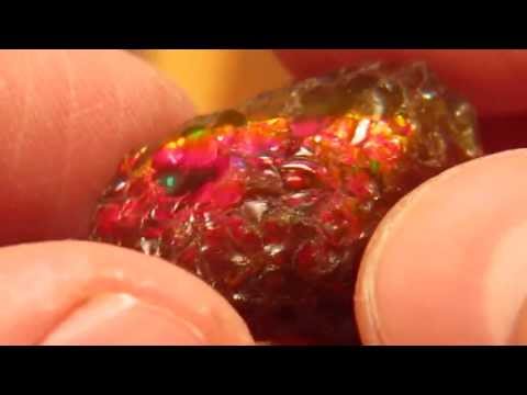 30ct Brilliant Dark Base Welo Opal Rough