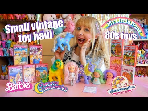Small mixed 80s vintage nostalgia cuteness haul cassettes, G1 MLP, Lady Lovelylocks, Moon Dreamers