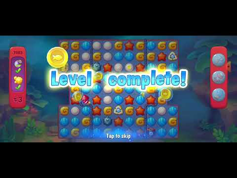 7583 7584 7586 Unlocking New Level #fishdom #playrix #Pretty Aqua Fishdom  ♒️🐟🐠