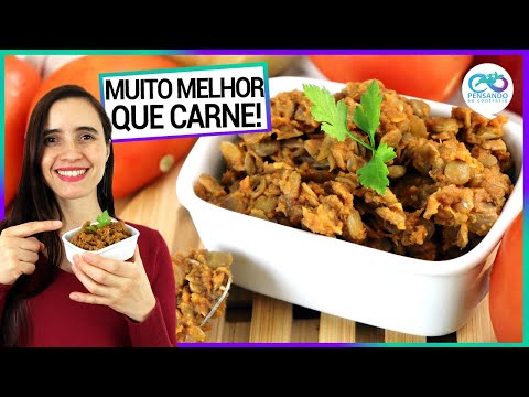 FIZ CARNE DE LENTILHA MAIS BARATA QUE CARNE E RICA EM PROTEÍNA! Mais saudável e vegana