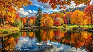 Relaxing Morning Music in Autumn 🎵 Meditation Music, Yoga, Healing Autumn Life