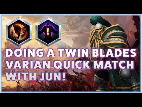 Varian Twin Blades - DOING A TWIN BLADES VARIAN QUICK MATCH WITH JUN!
