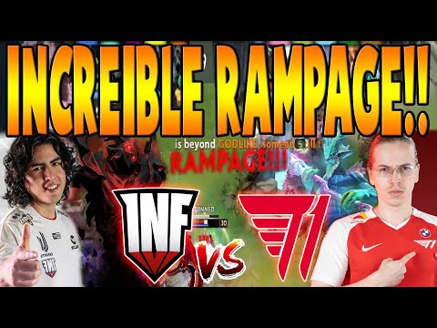 INFAMOUS vs T1 [BO2] - Increible RAMPAGE "Leostyle vs Topson" - TI11 THE INTERNATIONAL 2022 DOTA 2