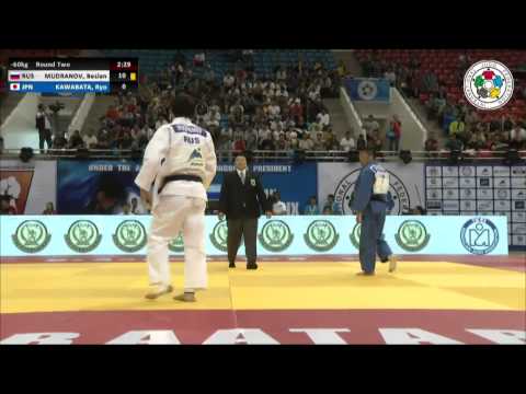 Beslan MUDRANOV (RUS) Vs Ryo KAWABATA (JPN) - Judo Grand Prix Ulaanbaatar 2014 [-60kg]