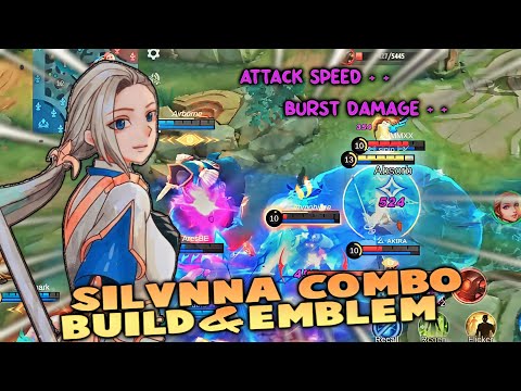 SILVANNA COMBO BUILD & EMBLEM ‼️ BURST DAMAGE + ATTACK SPEED | MOBILE LEGENDS