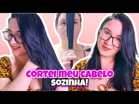 CORTEI MEU CABELO EM CASA / CORTE EM U