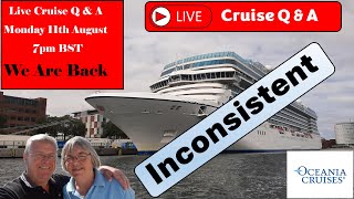 Live Stream No 32 as we return from Oceania Vista