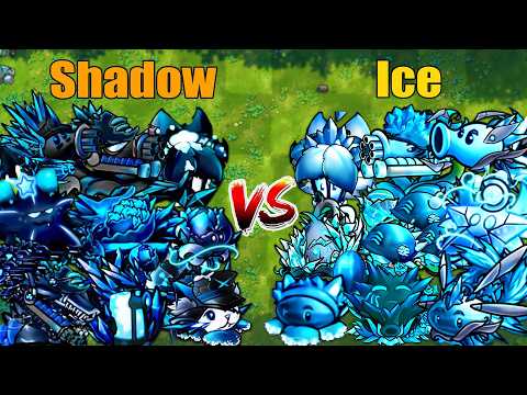 PVZ 1 Fusion 3.4 Challenge!! Team Shadow VS Team Ice VS 300 Zombie Random - Who Will Win?