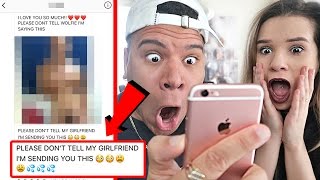 READING MY GIRLFRIEND'S INSTAGRAM DMs!! (AND REPLYING) *EXPOSING HER EX BOYFRIEND*