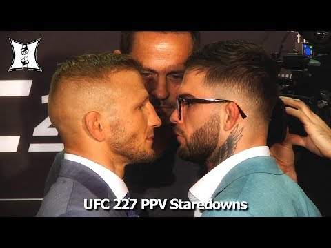 UFC 227 Staredowns: Dillashaw, Garbrandt, Johnson, Cejudo + All PPV Main Card Fighters