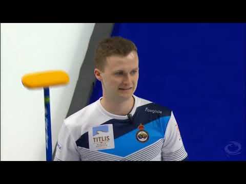 #wmcc2018 [SF-5E] "Holy sh*t is that unbelievable!" Gushue (CAN) invites Mouat (SCO) to play with 4
