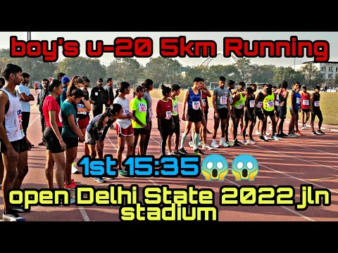 Boy's U-20 5km final race Il open Delhi state athletic championship2022|| jawaharlal nehru stadium