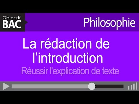 Philosophie - La rédaction de l’introduction - Réussir l'explication de texte
