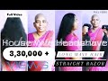 Indian Women Headshave House Wife Wet Shave Straight Razor Mottai Chennaihairdonation