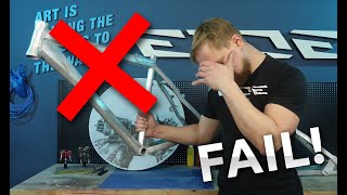I failed hard doing a bike paint video!