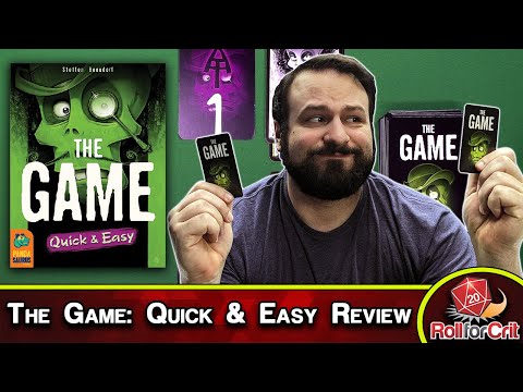 The Game: Quick & Easy Review - Just How Quick and Easy Is It?