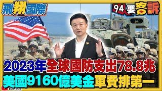 2023年全球國防支出78.8兆！