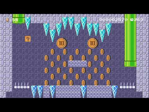 Icicle Ridge by Maker Dave - Super Mario Maker 2 - No Commentary 1bw