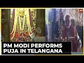 PM Modi Offers Prayers At The Historic Bhadrakali Temple State Of War In Telangana