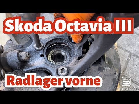 Skoda Octavia III 3 front wheel bearing replacement / exchange / change / renew
