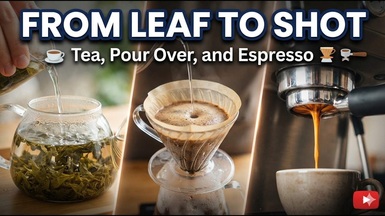 From Leaf to Shot: Tea, Pour Over, and Espresso  | The Espresso Basket Dilemma: HE vs Step-Down.