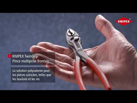 Pince multiprise frontale - capacité de serrage de 4 à 22 mm -Twingrip KNIPEX