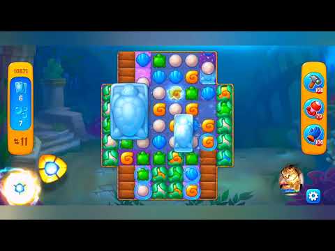 фишдом 2022  #  10871 уровень - прохождение без бустеров # Fishdom,   10871  level - no Boosters.