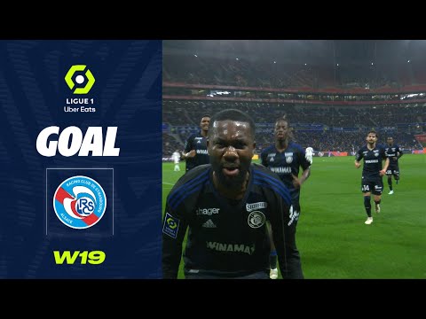 Goal Jean-Eudes AHOLOU (29' - RCSA) OLYMPIQUE LYONNAIS - RC STRASBOURG ALSACE (1-2) 22/23