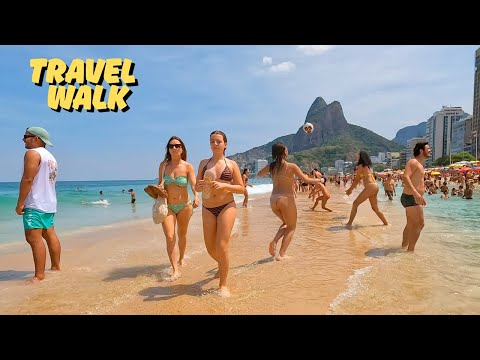 Leblon Beach Walk 🌴 | Tropical Paradise in Rio de Janeiro