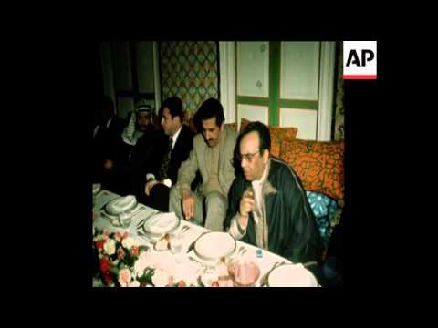 SYND 18-1-73 YASSER ARAFAT MEETS PRESIDENT BOURGUIBA