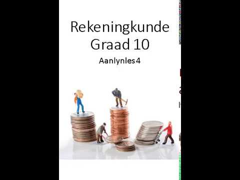 Rekeningkunde GRAAD 10: 28 April 2020 - periode 5 (28105)