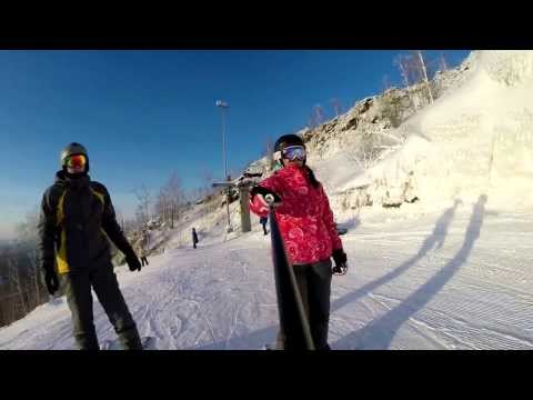 Видео: Видео горнолыжного курорта Волчиха, Гора в Свердловская область